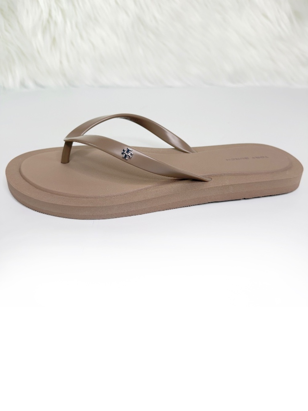 Tory Burch Women's Kira Padded Flip Flop - Mountain Gray - Picture 3 of 8